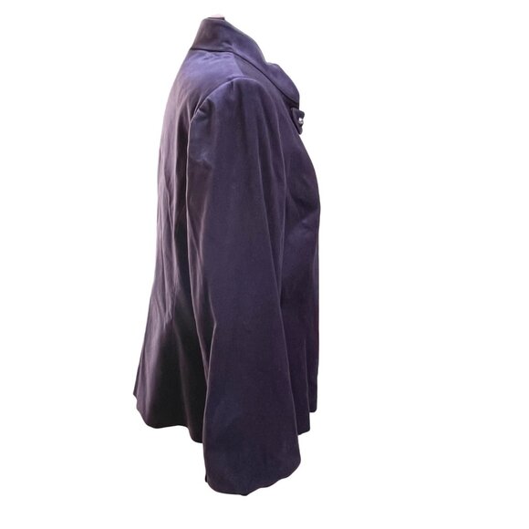 Alex Marie Majestic Night Military Velvet Jacket Dusk Purple Womens Coat Sz 16 - Picture 3 of 11